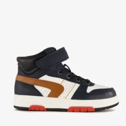 TwoDay Hoge leren jongens sneakers donkerblauw Outlet