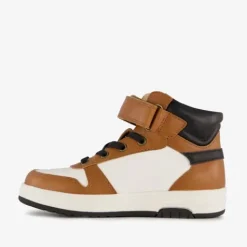 TwoDay Hoge leren jongens sneakers cognac Online