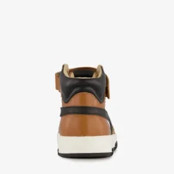 TwoDay Hoge leren jongens sneakers cognac Online