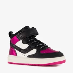 Blue Box Hoge meisjes sneakers glitter zwart roze Best
