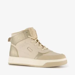 Blue Box Hoge meisjes sneakers goud Clearance