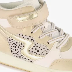 Blue Box Hoge meisjes sneakers goud Hot