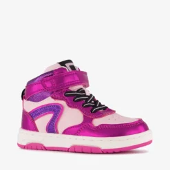 Blue Box Hoge meisjes sneakers metallic fuchsia roze Sale
