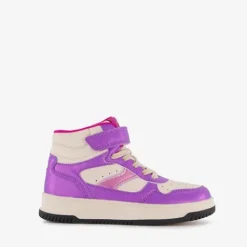 Blue Box Hoge meisjes sneakers met glitter paars Clearance