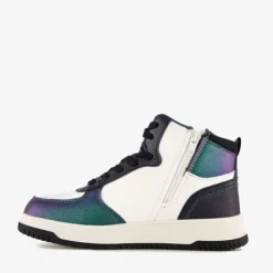 Blue Box Hoge meisjes sneakers metallic