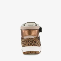 Blue Box Hoge meisjes sneakers met panterprint details bruin Hot