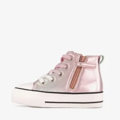 Blue Box Hoge meisjes sneakers metallic roze Outlet