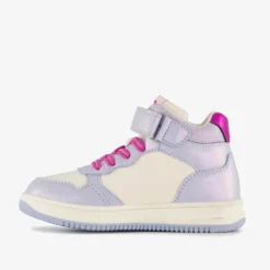 Blue Box Hoge meisjes sneakers met hartje lila Discount
