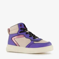 Blue Box Hoge meisjes sneakers paars metallic Sale