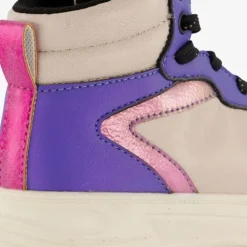 Blue Box Hoge meisjes sneakers paars metallic Sale