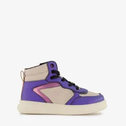 Blue Box Hoge meisjes sneakers paars metallic Sale