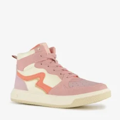 Blue Box Hoge meisjes sneakers pastelroze Clearance