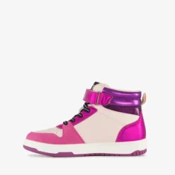 Blue Box Hoge meisjes sneakers roze met glitters Outlet