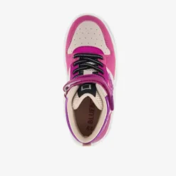 Blue Box Hoge meisjes sneakers roze met glitters Outlet