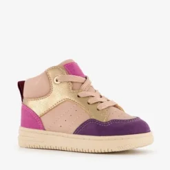 Blue Box Hoge meisjes sneakers roze paars