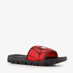 Spider-Man Jongens badslippers zwart rood Best