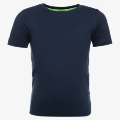 Unsigned Jongens basic T-shirt blauw Best
