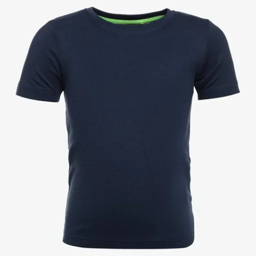Unsigned Jongens basic T-shirt blauw Best