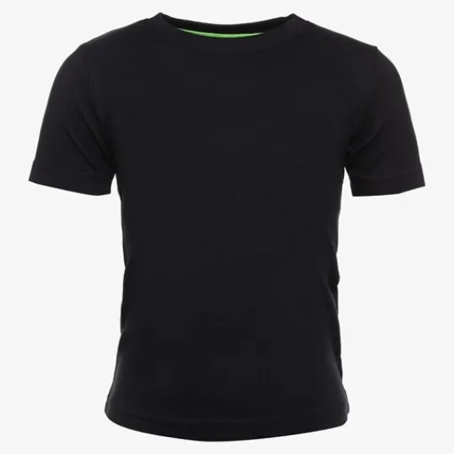 Unsigned Jongens basic T-shirt zwart Clearance
