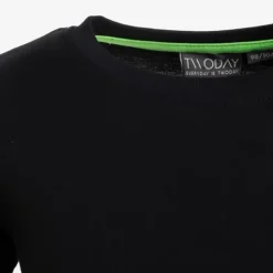 Unsigned Jongens basic T-shirt zwart Clearance