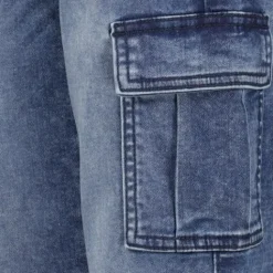 Unsigned Jongens denim cargo jeans donkerblauw Clearance