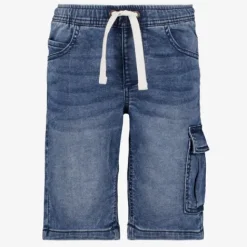 Unsigned Jongens denim cargo short blauw Sale