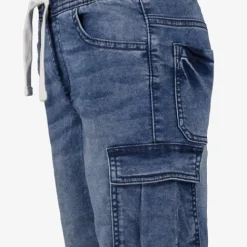 Unsigned Jongens jog denim short blauw Online