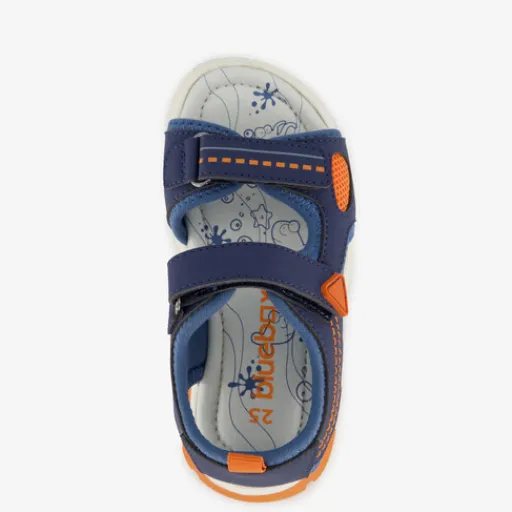Blue Box Jongens sandalen blauw oranje Sale