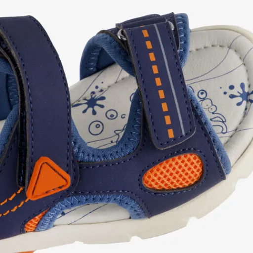Blue Box Jongens sandalen blauw oranje Sale