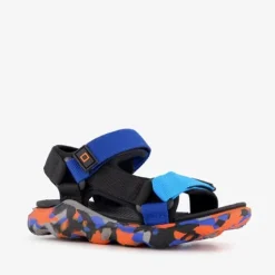 Blue Box Jongens sandalen blauw oranje Best