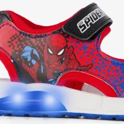 Spider-Man Jongens sandalen met lichtjes rood Clearance