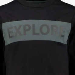 Unsigned Jongens shirt met opdruk zwart Hot