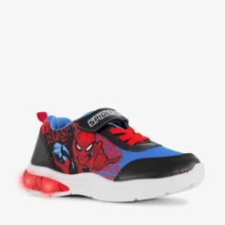 Spider-Man Jongens sneakers met lichtjes blauw New