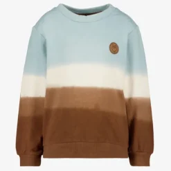Unsigned Jongens sweater blauw bruin New