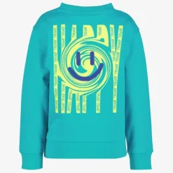 Unsigned Jongens sweater met smiley blauw Hot