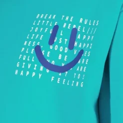 Unsigned Jongens sweater met smiley blauw Hot