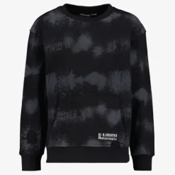 Unsigned Jongens sweater zwart grijs Sale