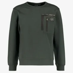 Unsigned Jongens sweaters met borstzakje groen Discount