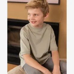 Unsigned Jongens T-shirt beige New