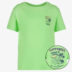 TwoDay Jongens T-shirt met backprint groen Online