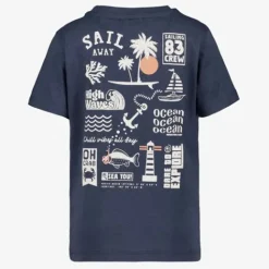 TwoDay Jongens T-shirt met backprint donkerblauw Outlet