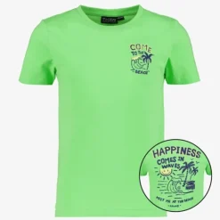 TwoDay Jongens T-shirt met backprint groen Discount