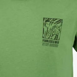 TwoDay Jongens T-shirt met backprint groen