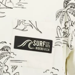 Unsigned Jongens T-shirt met borstzakje beige Clearance