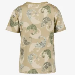 Unsigned Jongens T-shirt met kameleons beige Online