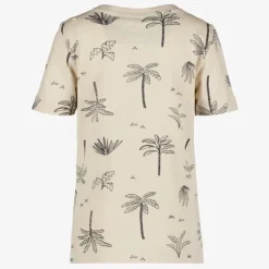 Unsigned Jongens T-shirt met palbomen beige