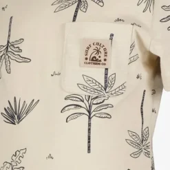 Unsigned Jongens T-shirt met palbomen beige