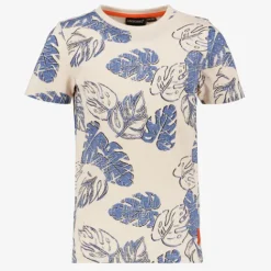 Unsigned Jongens T-shirt met print beige Outlet