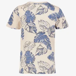Unsigned Jongens T-shirt met print beige Outlet
