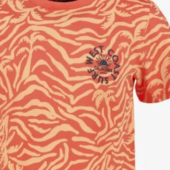 Unsigned Jongens T-shirt met print oranje Outlet